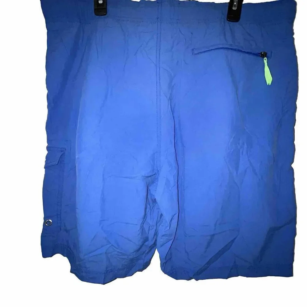 Polo By Ralph Lauren Swim‎ Trunks Shorts Mens Sz L Royal Blue Cargo Pocket Lined